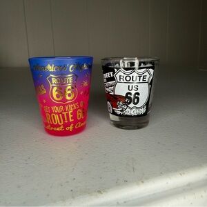 Route 66 Shot Glass Bundle Set southwest collectible Roadtrip iconic American